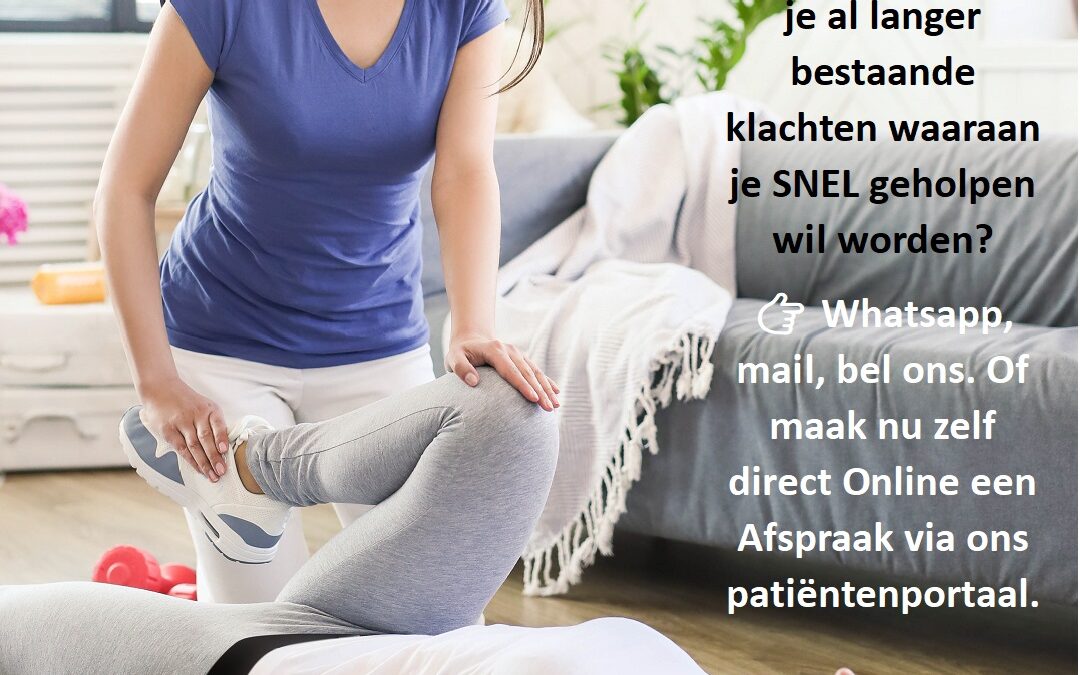 De voordelen van een behandeling fysiotherapie of manuele therapie aan huis