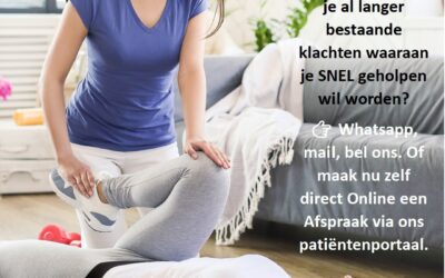 De voordelen van een behandeling fysiotherapie of manuele therapie aan huis